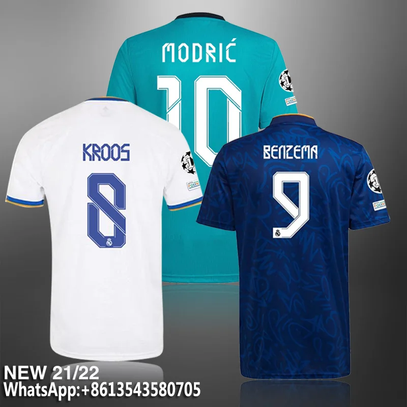 Летняя футбольная рубашка, Высококачественная дышащая мужская футбольная рубашка на заказ, Marcelo 2021, Benzema RealMadrids Джерси
Летняя футбольная рубашка, Высококачественная дышащая мужская футбольная рубашка на заказ, Marcelo 2021, Benzema RealMadrids Джерси