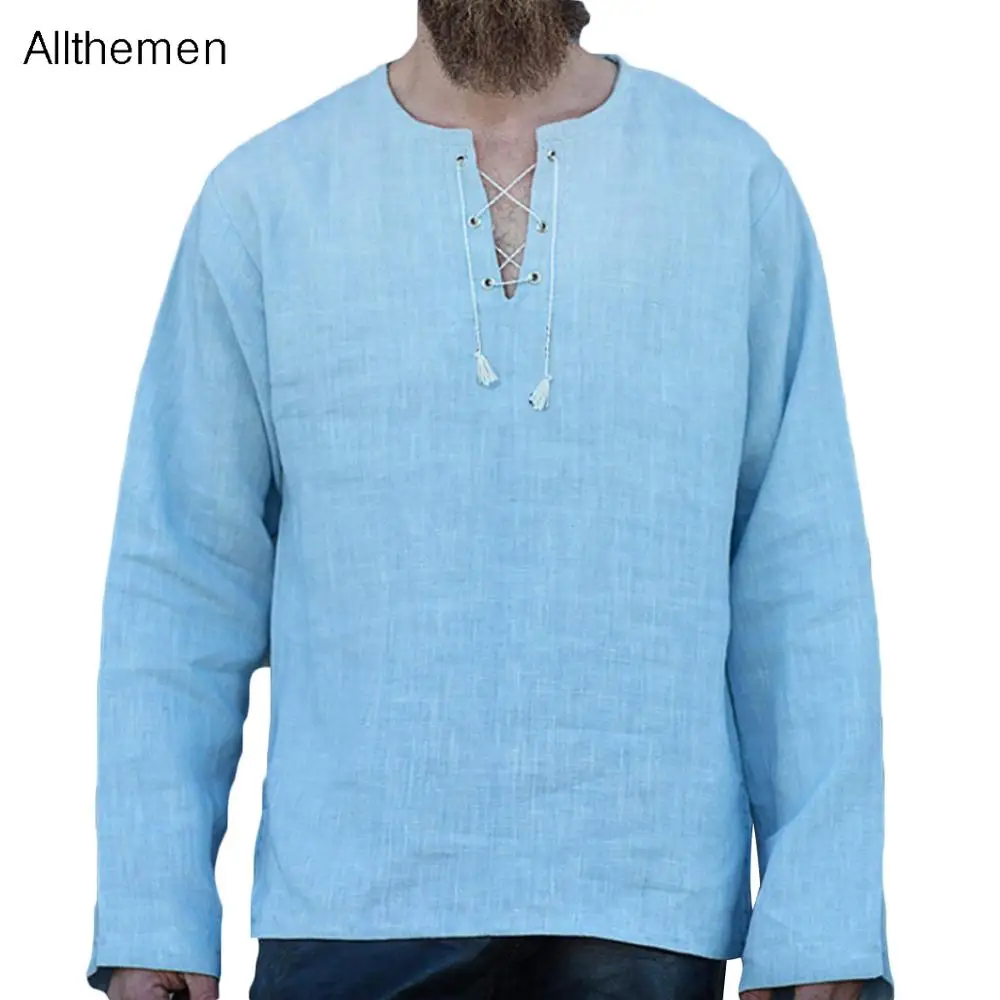 Allthemen Мужская футболка Топ Белый Черный бандажная Однотонная мужская одежда