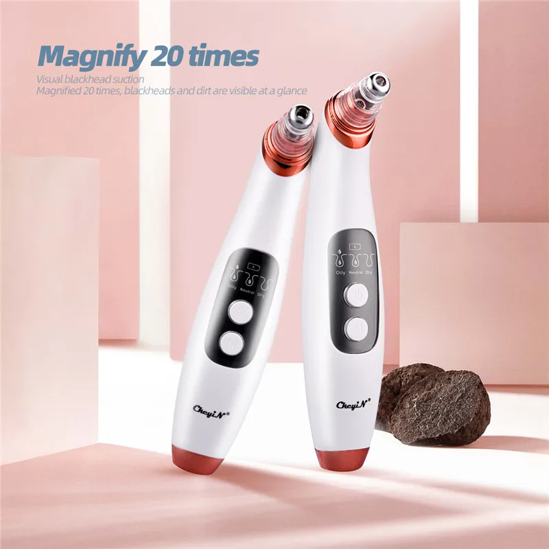 Visual Electric Vacuum Blackhead Remover 20x Magnification WiFi Camera Face Pore Cleaner USB Charge Acne Extractor Pimple Sucker
Visual Electric Vacuum Blackhead Remover 20x Magnification WiFi Camera Face Pore Cleaner USB Charge Acne Extractor Pimple Sucker