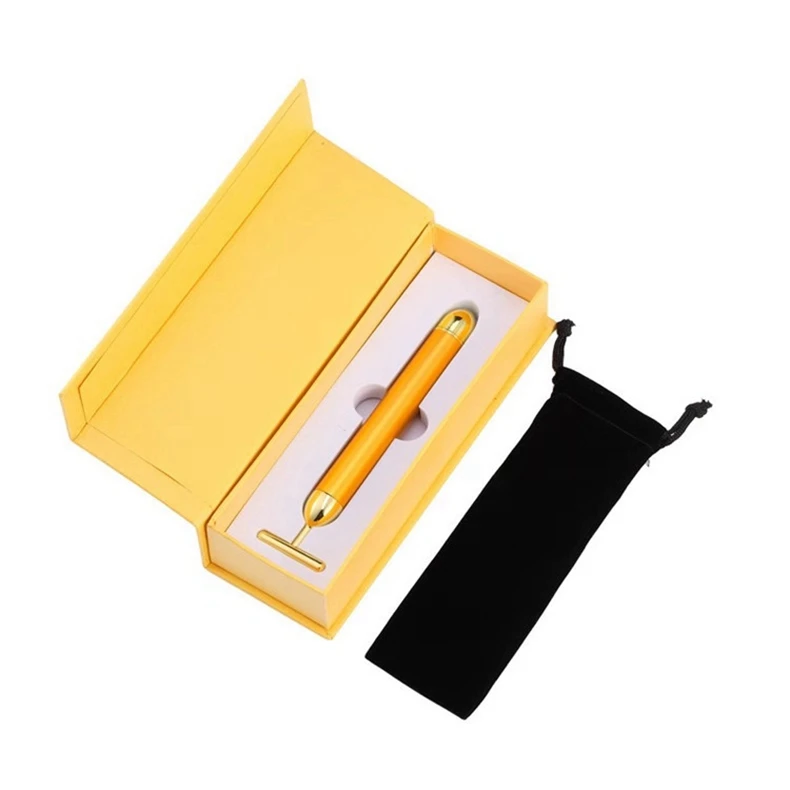 V-face Artifact Micro-current Facial Massage Device 24K Gold Massage Stick Face Lifting Slimming Beauty Tool Face Massager
V-face Artifact Micro-current Facial Massage Device 24K Gold Massage Stick Face Lifting Slimming Beauty Tool Face Massager