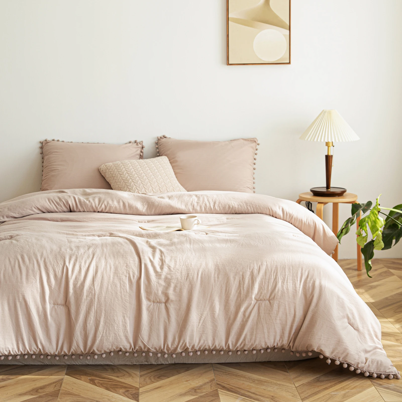 Taupe Pom Poms Comforter Set Camel Comforter Ball Fringe Design Soft Taupe Duvet Sets Dropship Bedding Sets
Taupe Pom Poms Comforter Set Camel Comforter Ball Fringe Design Soft Taupe Duvet Sets Dropship Bedding Sets