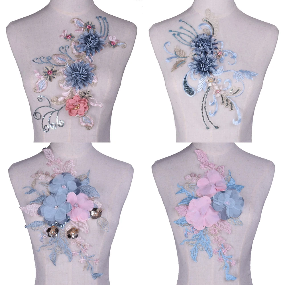 Pink Blue Flower Patches Sewing-on Diy Embroidered Patches Motif Applique For Clothes Bags Stickers Accessories
Pink Blue Flower Patches Sewing-on Diy Embroidered Patches Motif Applique For Clothes Bags Stickers Accessories