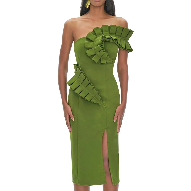 Fashion Runway 2022 Spring Summer Dress Women New Designer Green Red Fashion Slim Elegant Party Dresses
Fashion Runway 2022 Spring Summer Dress Women New Designer Green Red Fashion Slim Elegant Party Dresses