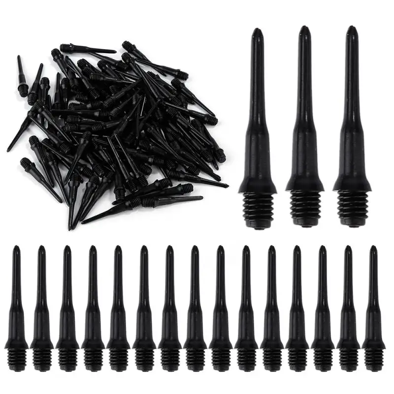 100pcs Soft Tip Dart Set Points Needle Electronic Darts Safely Dart Black Tips Points Replacement Darts Head 2BA Durable Nylon
100pcs Soft Tip Dart Set Points Needle Electronic Darts Safely Dart Black Tips Points Replacement Darts Head 2BA Durable Nylon