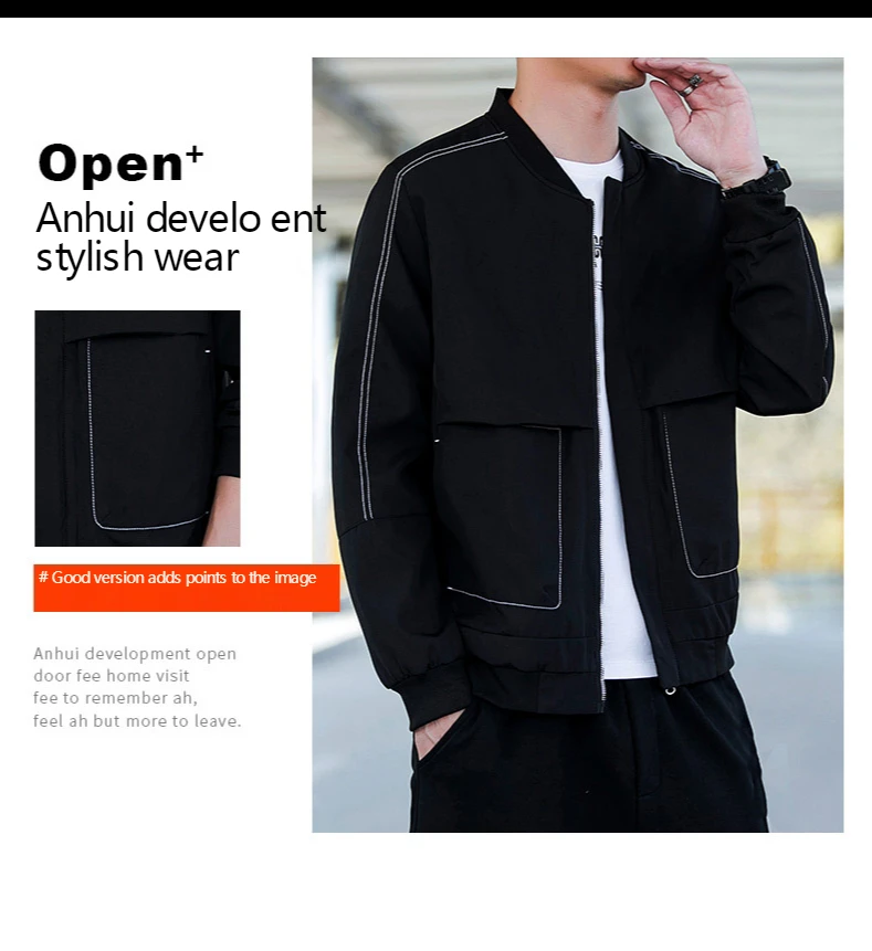 2021 autumn new jacket male Korean style stand-up collar jacket casual jacket men's jacket tooling men's trendy brand
2021 autumn new jacket male Korean style stand-up collar jacket casual jacket men's jacket tooling men's trendy brand