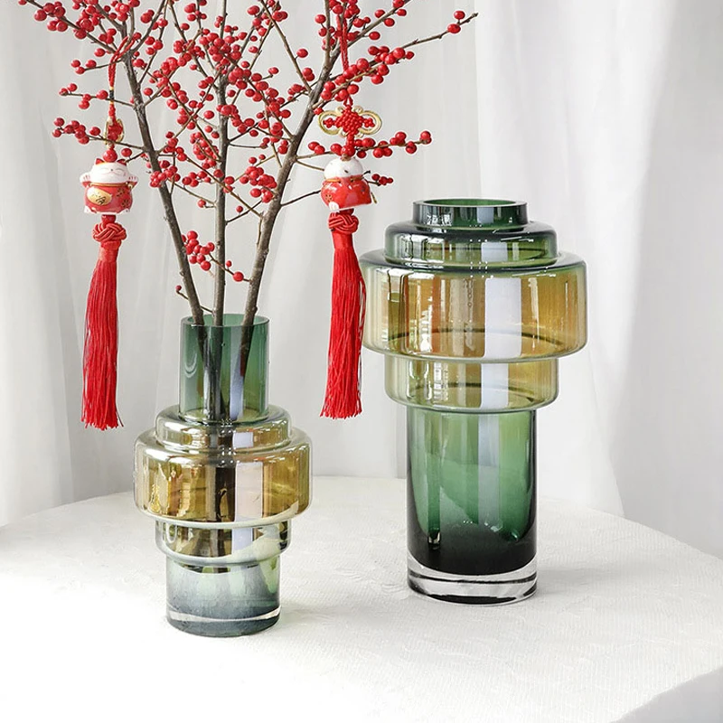 Luxurious Plus Glass Vase For Home Decoration Figurines Stitching Color Flower Vase Flower Arrangement Fairy Garden Display Vase
Luxurious Plus Glass Vase For Home Decoration Figurines Stitching Color Flower Vase Flower Arrangement Fairy Garden Display Vase