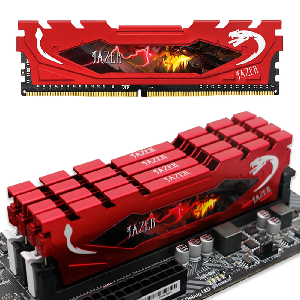 New Desktop Memory Module Heat Sink 16GB 8GB 4GB DDR4 2400MHz 2666MHz 3000MHz RAM Memory Heatsink for Computer Red
New Desktop Memory Module Heat Sink 16GB 8GB 4GB DDR4 2400MHz 2666MHz 3000MHz RAM Memory Heatsink for Computer Red
