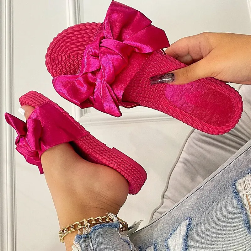 2021 Women Summer Casual Slides Comfortable Flax Slippers Pink Print Bow Linen Flip Flops Platform Sandals Ladies Indoor Shoes
2021 Women Summer Casual Slides Comfortable Flax Slippers Pink Print Bow Linen Flip Flops Platform Sandals Ladies Indoor Shoes