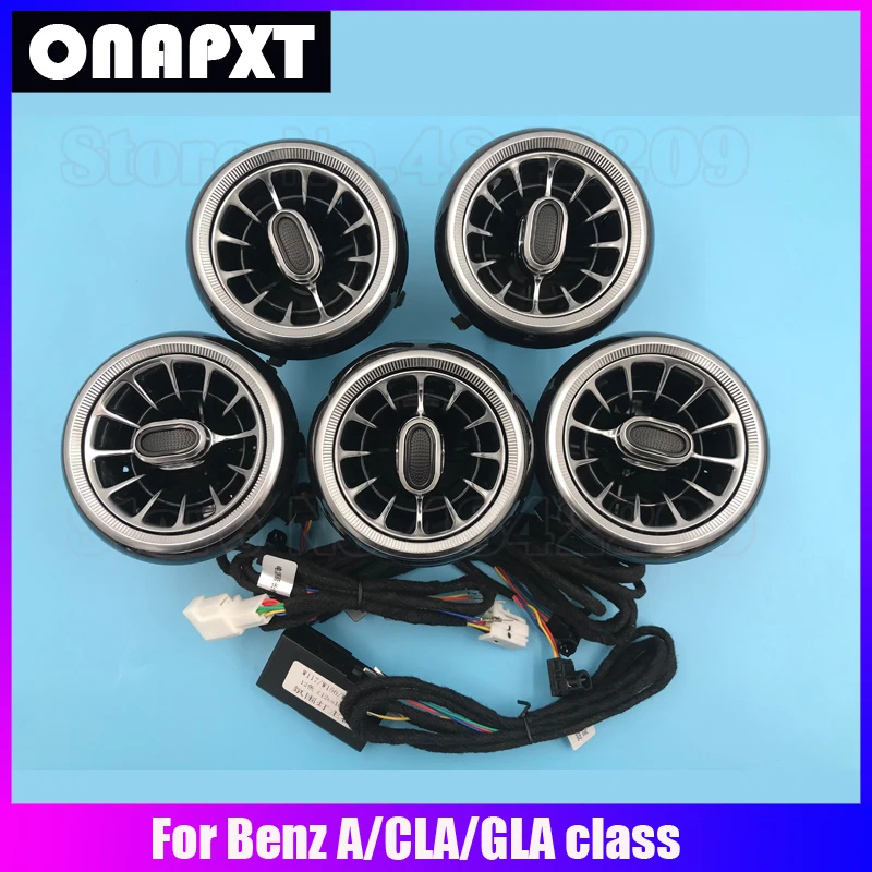 For Benz A/CLA/GLA class W176 W117 W156 12-color Set Air Vent Turbine Ambient Light LED Nozzle Lamp Decorative Atmosphere Lamp
For Benz A/CLA/GLA class W176 W117 W156 12-color Set Air Vent Turbine Ambient Light LED Nozzle Lamp Decorative Atmosphere Lamp