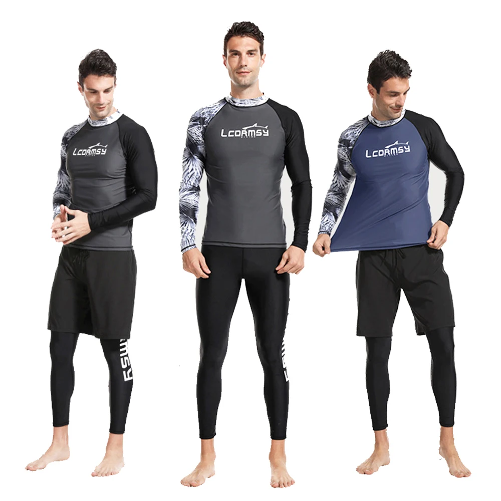 Men's Long Sleeve Swimsuit Surf Rash Protection Shorts Zipper Shirt Fashion UV Protection Surfing Snorkeling Swimwear
Men's Long Sleeve Swimsuit Surf Rash Protection Shorts Zipper Shirt Fashion UV Protection Surfing Snorkeling Swimwear