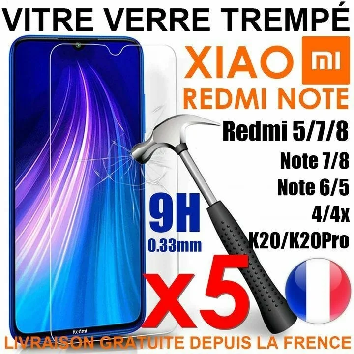 Verre Tremp Vitre Protection Ecran For Redmi 9/9A/9C/Note 9/Pro/9s/Note 8/8T/7/6/5
Verre Tremp Vitre Protection Ecran For Redmi 9/9A/9C/Note 9/Pro/9s/Note 8/8T/7/6/5