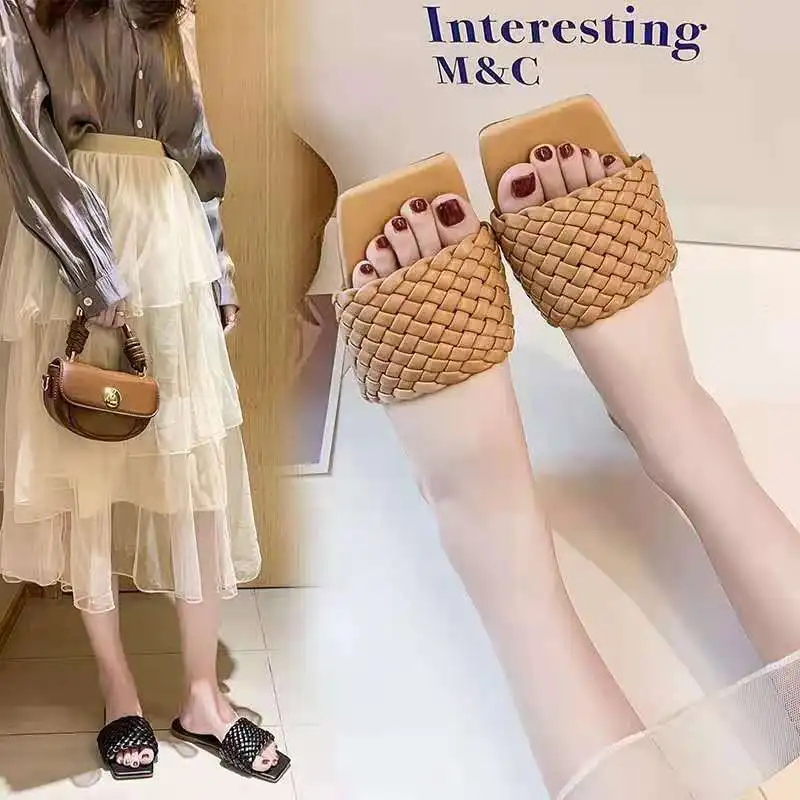 Women Summer Woven Slippers Fashion Braided Design Charm Open-toe Set Foot Vacation Outdoor Beach Sandals Casual Female Shoes
Women Summer Woven Slippers Fashion Braided Design Charm Open-toe Set Foot Vacation Outdoor Beach Sandals Casual Female Shoes