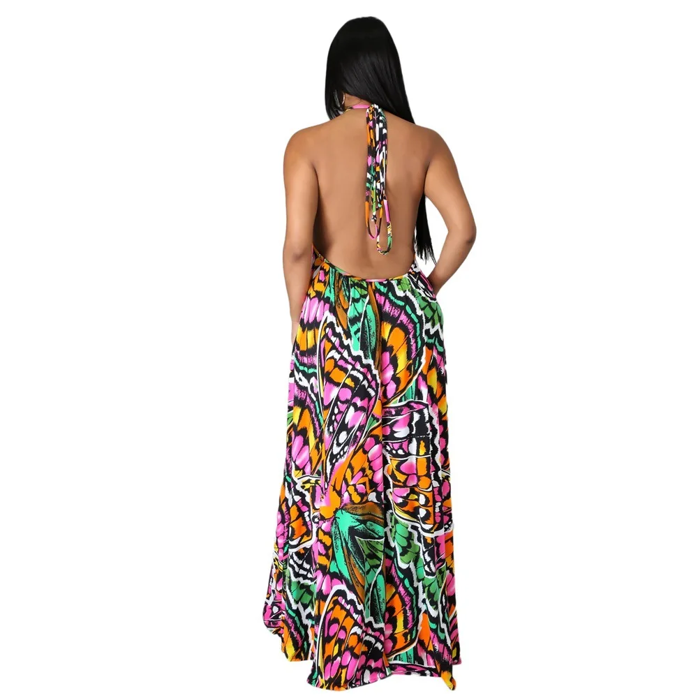 2021 Summer Charming Women Maxi Dress Halter Neck Fashion Print Sleeveless Backless Casual Loose Dresses Nightclub Party S-2XL
2021 Summer Charming Women Maxi Dress Halter Neck Fashion Print Sleeveless Backless Casual Loose Dresses Nightclub Party S-2XL
