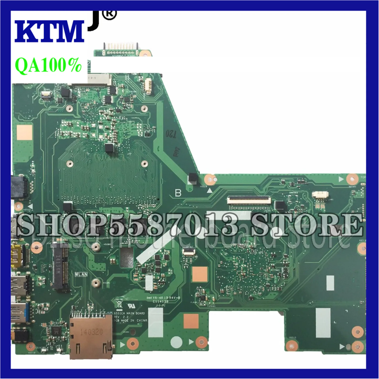 original KEFU X551CAP For ASUS X551CA F551CA Laptop Motherboard F551CA Mainboard REV2.2 I3 CPU 4GB Test work 100%
original KEFU X551CAP For ASUS X551CA F551CA Laptop Motherboard F551CA Mainboard REV2.2 I3 CPU 4GB Test work 100%