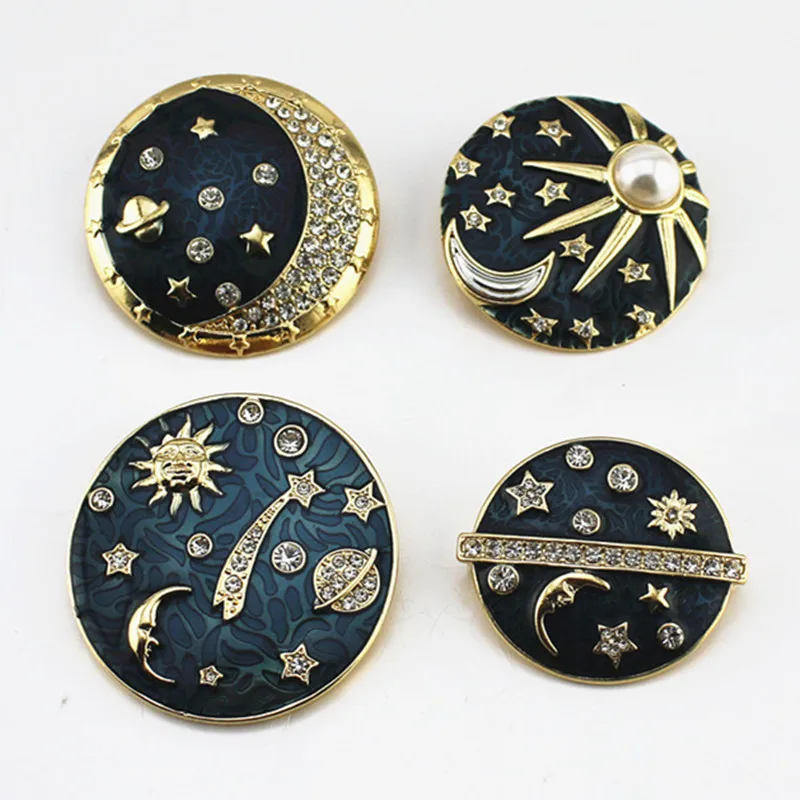 Enamel Pins Moon Sun Star Galaxy Brooch Crystal Round Lapel Pin Suit Shirt Badge Fashion Jewelry Gifts for Women Men Accessories
Enamel Pins Moon Sun Star Galaxy Brooch Crystal Round Lapel Pin Suit Shirt Badge Fashion Jewelry Gifts for Women Men Accessories