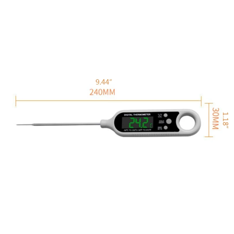 95AA Kitchen Digital Thermometer with Long Probe Remote Range Cooking Temperature
95AA Kitchen Digital Thermometer with Long Probe Remote Range Cooking Temperature