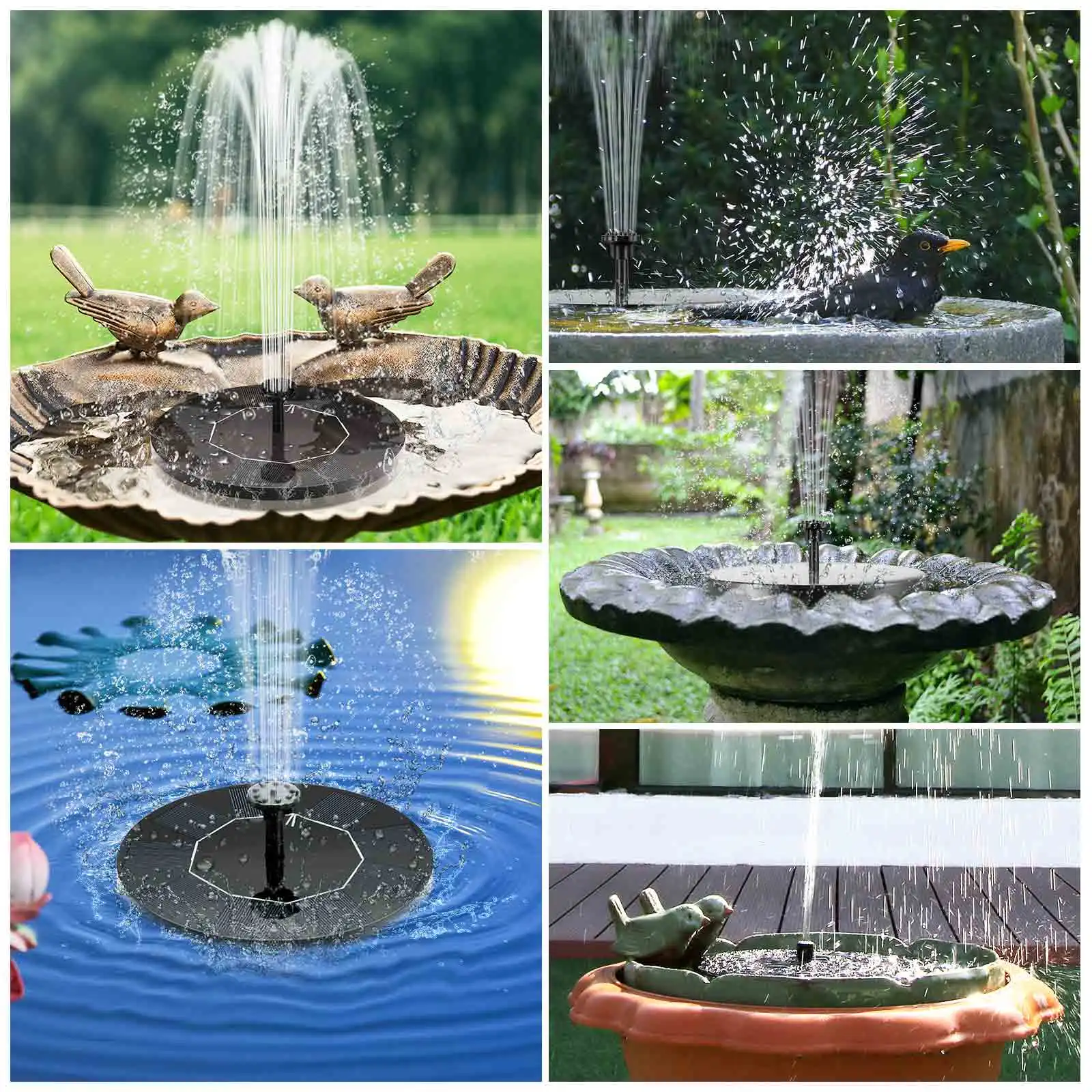 Floating Solar Fountain Garden Water Fountain Pool Pond Decoration Solar Panel Powered Fountain Water Pump Garden Decoration
Floating Solar Fountain Garden Water Fountain Pool Pond Decoration Solar Panel Powered Fountain Water Pump Garden Decoration