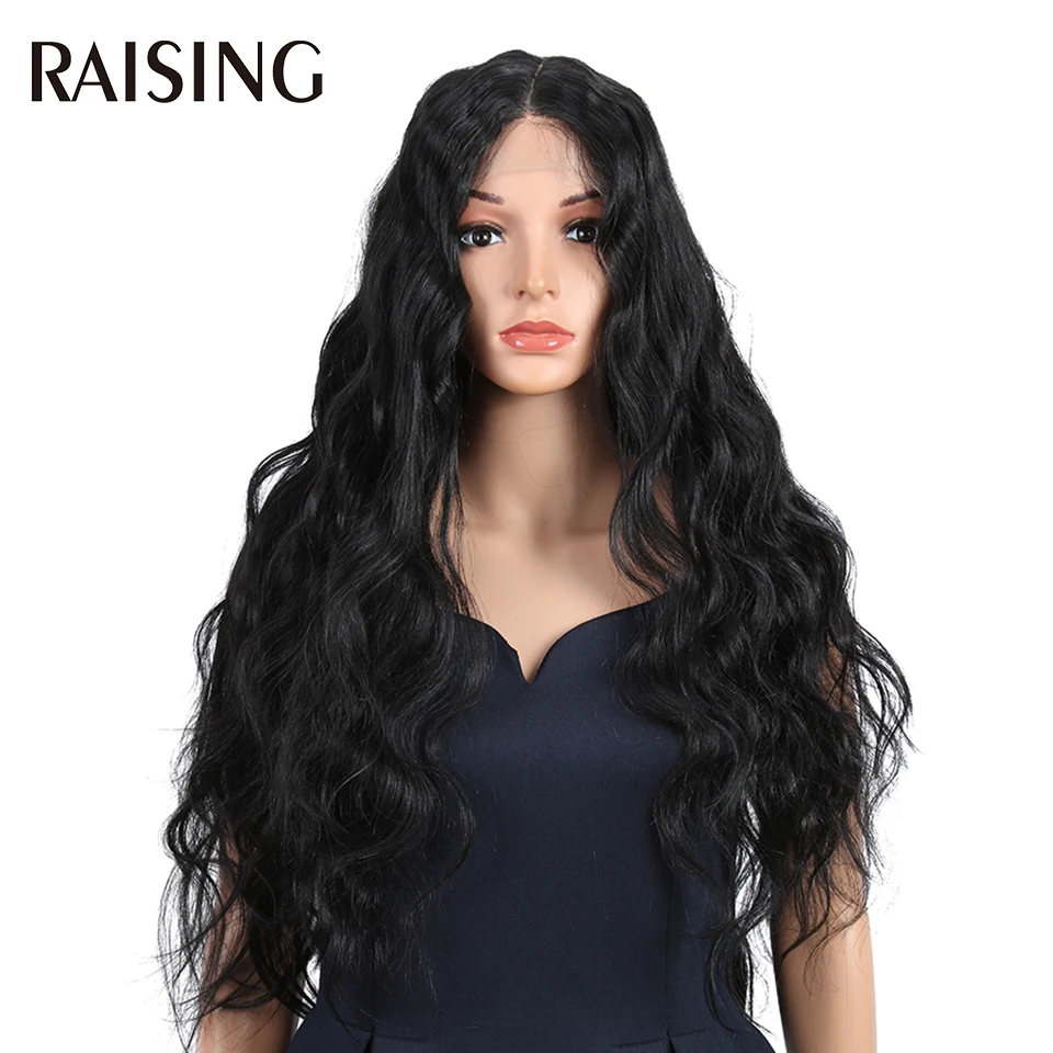 Raising Body Wave Lace Wig Synthetic Cosplay Hair Curly Wigs For Women 28 Inches Natural Black Wig Pre-plucked With Baby Hair
Raising Body Wave Lace Wig Synthetic Cosplay Hair Curly Wigs For Women 28 Inches Natural Black Wig Pre-plucked With Baby Hair
