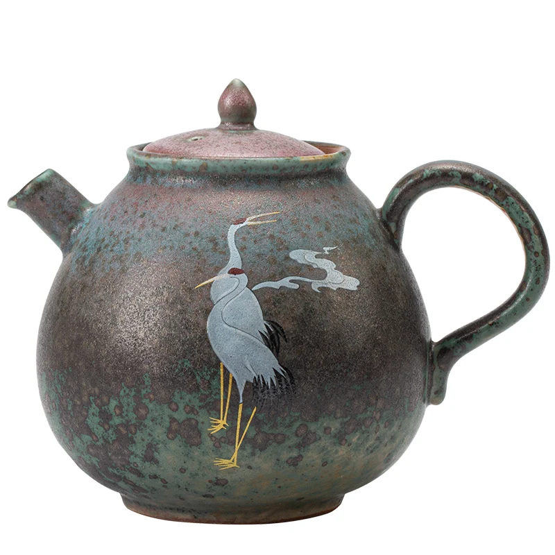 Porcelain 11cm Red-Crowned Crane Tea Pot Ceramic Teaset Chinese Kung Fu Coarse Pottery Hand Painted Auspicious Teapot Home Decor
Porcelain 11cm Red-Crowned Crane Tea Pot Ceramic Teaset Chinese Kung Fu Coarse Pottery Hand Painted Auspicious Teapot Home Decor