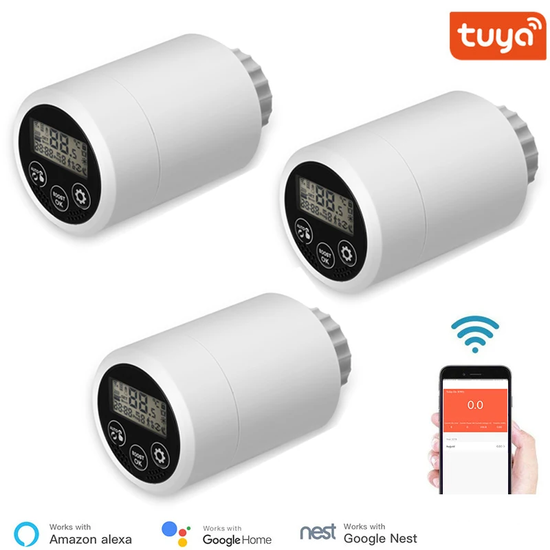 Программируемый термостат Tuya Smart ZigBee, термостатический клапан радиатора, регулятор температуры с поддержкой Alexa
Программируемый термостат Tuya Smart ZigBee, термостатический клапан радиатора, регулятор температуры с поддержкой Alexa