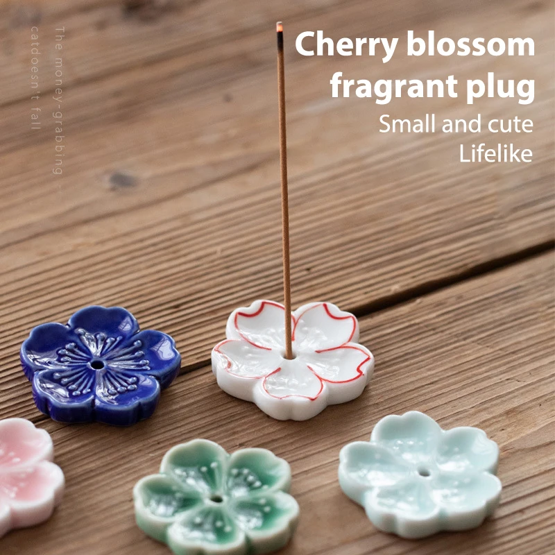 Cherry Blossoms Japanese Style Ceramic Incense Stick Home Bedroom Holder Incense Stick Ornaments
Cherry Blossoms Japanese Style Ceramic Incense Stick Home Bedroom Holder Incense Stick Ornaments