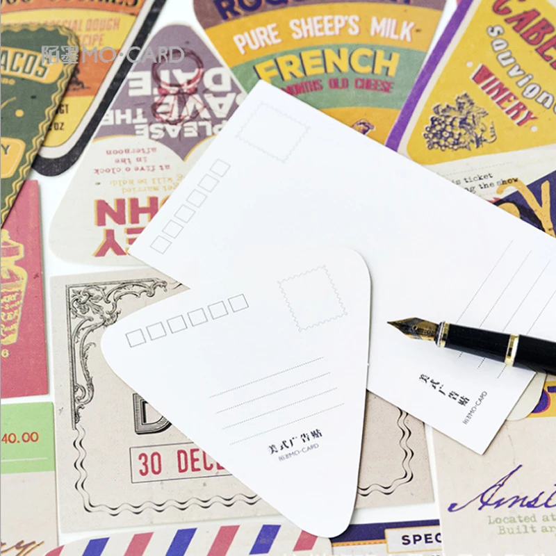 30pcs Creative American Advertising Sticker Boxed Message Card Postcard post cardschrismas
30pcs Creative American Advertising Sticker Boxed Message Card Postcard post cardschrismas