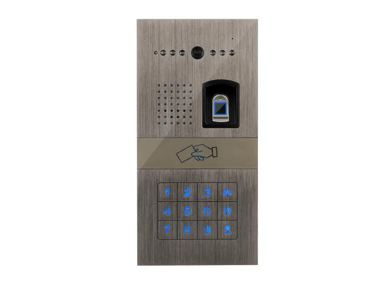 Новое поступление 7 дюймов RFID отпечаток пальца видео домофон дверной звонок с