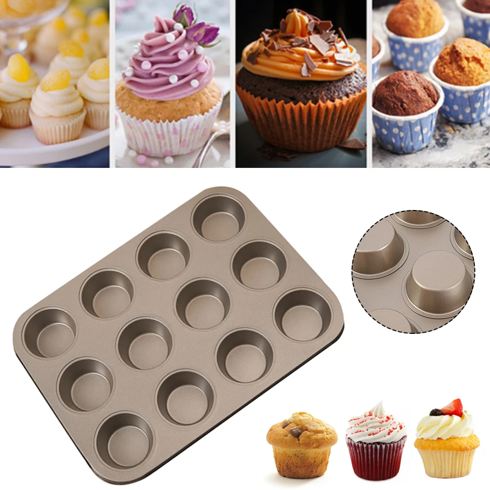 6/12 Cups Muffin Pan Quick Release Non-stick Durable Carbon Steel Baking Pan Cupcake Pan Kitchen Accessories Dishwasher Safe
6/12 Cups Muffin Pan Quick Release Non-stick Durable Carbon Steel Baking Pan Cupcake Pan Kitchen Accessories Dishwasher Safe