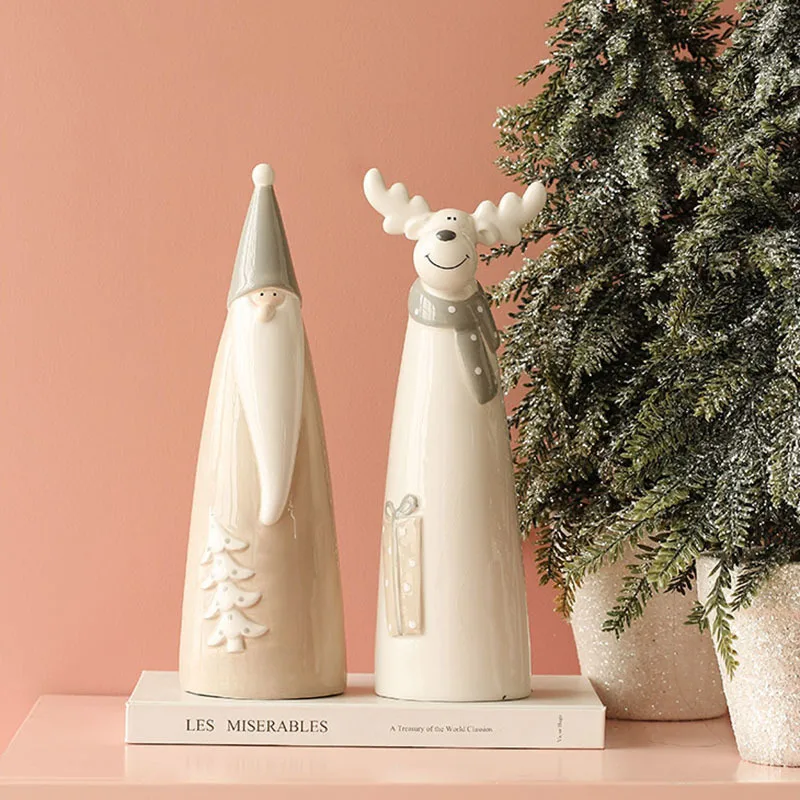 Santa Claus Ceramics Ornaments Christmas Decorations Painted Crafts Statue Desk Decor Lovely Figure Statuette Modern Home Decor
Santa Claus Ceramics Ornaments Christmas Decorations Painted Crafts Statue Desk Decor Lovely Figure Statuette Modern Home Decor
