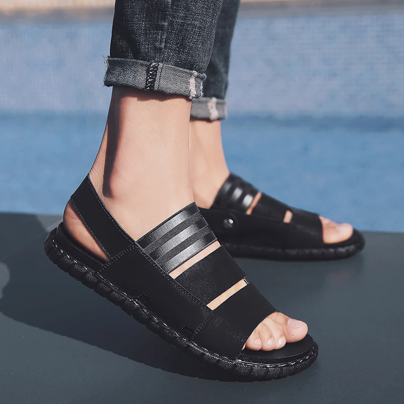 Sandalias Hombre De Cuero Men Casual Sandals Leather Luxury Gladiator Summer Mens Roman Male Sandal Shoe
Sandalias Hombre De Cuero Men Casual Sandals Leather Luxury Gladiator Summer Mens Roman Male Sandal Shoe