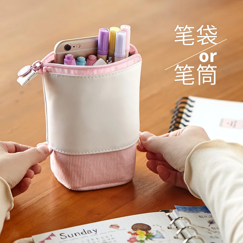 Creative Kawaii Retractable Pencil Case Cute Solid Color Pen Holder School Stationery Storage Bag Kid Gifts Stationery Organizer
Creative Kawaii Retractable Pencil Case Cute Solid Color Pen Holder School Stationery Storage Bag Kid Gifts Stationery Organizer