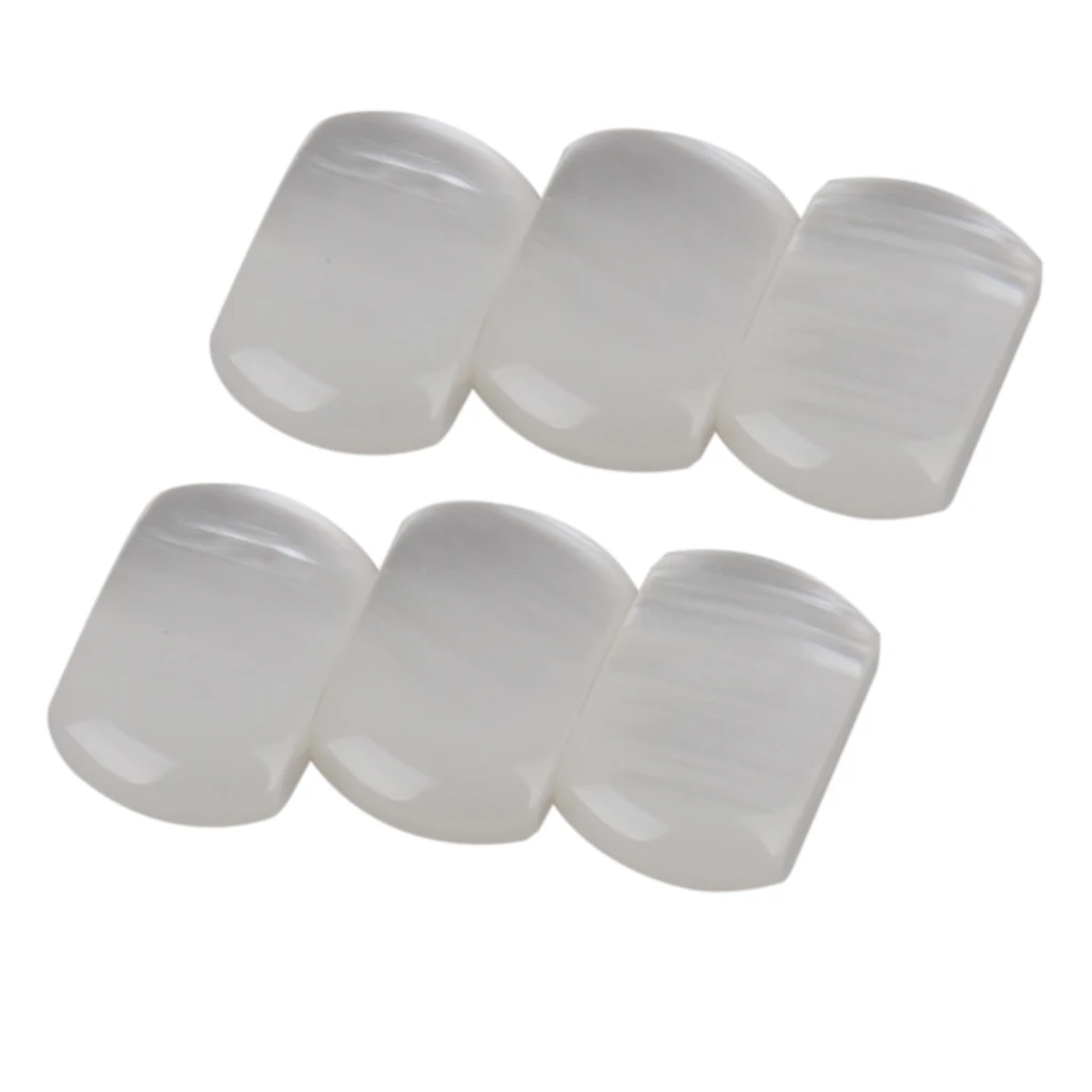 6 White Pearloid Acrylic Buttons For Guitar Tuner Machine Heads Tuning Keys
6 White Pearloid Acrylic Buttons For Guitar Tuner Machine Heads Tuning Keys