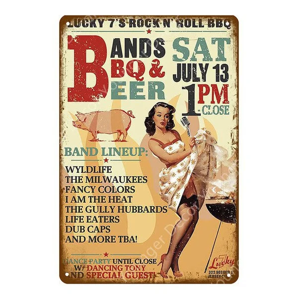 BBQ Steak House Grill Party Vintage Poster Wall Decor For Bar Pub Kitchen Home Plate Barbecue Metal Signs Painting Plaque YJ187
BBQ Steak House Grill Party Vintage Poster Wall Decor For Bar Pub Kitchen Home Plate Barbecue Metal Signs Painting Plaque YJ187
