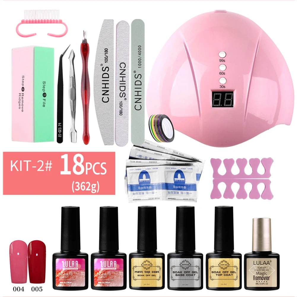Nail Gel Polish Starter Set 36W UV Nail Lamp Base Top Coat Cuticle Pusher All-in-one Kit Set Gel Varnish Manicure Sets Art Tools
Nail Gel Polish Starter Set 36W UV Nail Lamp Base Top Coat Cuticle Pusher All-in-one Kit Set Gel Varnish Manicure Sets Art Tools