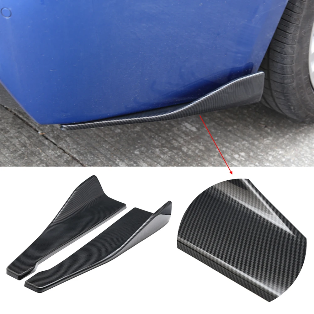 1Pair Universal Car Rear Bumper Spoiler Left/Right Rear Side Skirt Protector Carbon Fiber PP Winglet Diffuser Lip with 10 Screws
1Pair Universal Car Rear Bumper Spoiler Left/Right Rear Side Skirt Protector Carbon Fiber PP Winglet Diffuser Lip with 10 Screws