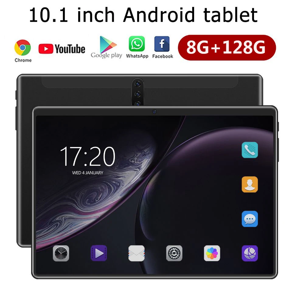 New Tablet 10.1 Inch Tablet Pc Octa Core 8GB/128GB Android 10.0 Dual SIM 4G LTE Phone Call WiFi Bluetooth Pc Tablet
New Tablet 10.1 Inch Tablet Pc Octa Core 8GB/128GB Android 10.0 Dual SIM 4G LTE Phone Call WiFi Bluetooth Pc Tablet