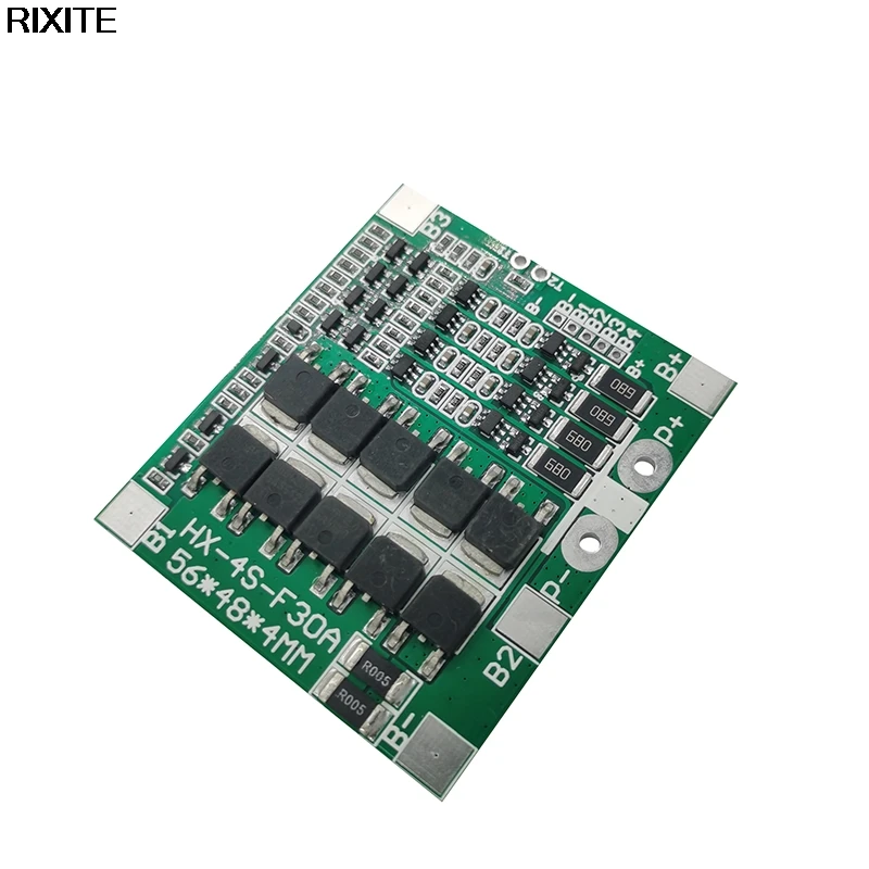 Защитная плата BMS 4S 30A 14 4 V устройство для защиты печатной платы 18650 Lipo литий-ионной