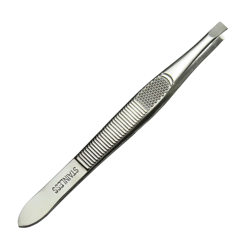1PC Stainless Steel Eyebrow Tweezer Slanted Tip Eye Brow Facial Hair Puller Clips Hair Removal Makeup Beauty Tool 9cm
1PC Stainless Steel Eyebrow Tweezer Slanted Tip Eye Brow Facial Hair Puller Clips Hair Removal Makeup Beauty Tool 9cm