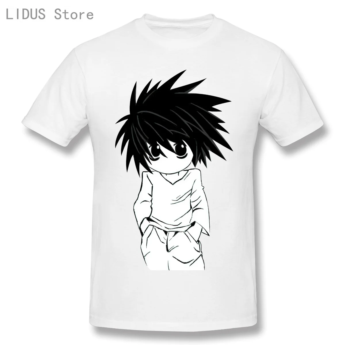 2021 Fashion Graphic T-shirt Cartoon Anime DEATH NOTE Ryuzaki Short Sleeve Casual Men O-neck 100% Cotton T shirt Top
2021 Fashion Graphic T-shirt Cartoon Anime DEATH NOTE Ryuzaki Short Sleeve Casual Men O-neck 100% Cotton T shirt Top