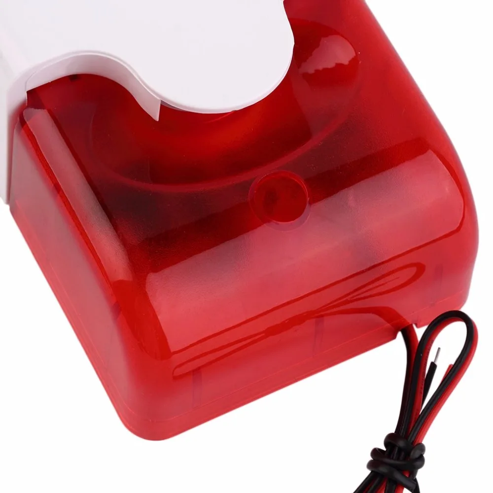 

Home Security 12V 108DB Mini Strobe Sirens Sound Alarm Red Indicator Light Wired Alarm Sirens For GSM PSTN Alarm System