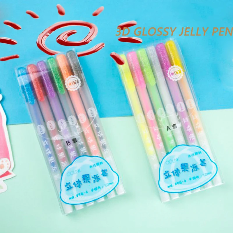 Creative Gel Pen Set 3D Jelly Pen Handwriting Drawing Gel Pens Colored Ink DIY Highlighter Graffiti Kawaii Decoration Stationery
Creative Gel Pen Set 3D Jelly Pen Handwriting Drawing Gel Pens Colored Ink DIY Highlighter Graffiti Kawaii Decoration Stationery