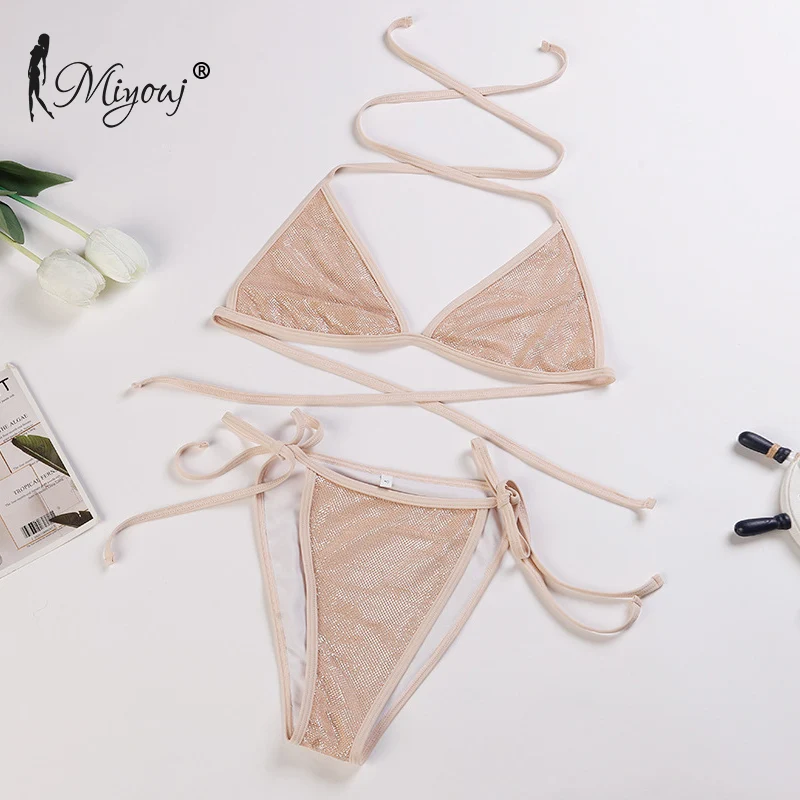 Miyouj Shiny Swimsuit Bandage Beachwear Women Swimwear Sexy Bikini Set Halter Bathing Suits Brazilian Bikinis Newest Biquini
Miyouj Shiny Swimsuit Bandage Beachwear Women Swimwear Sexy Bikini Set Halter Bathing Suits Brazilian Bikinis Newest Biquini