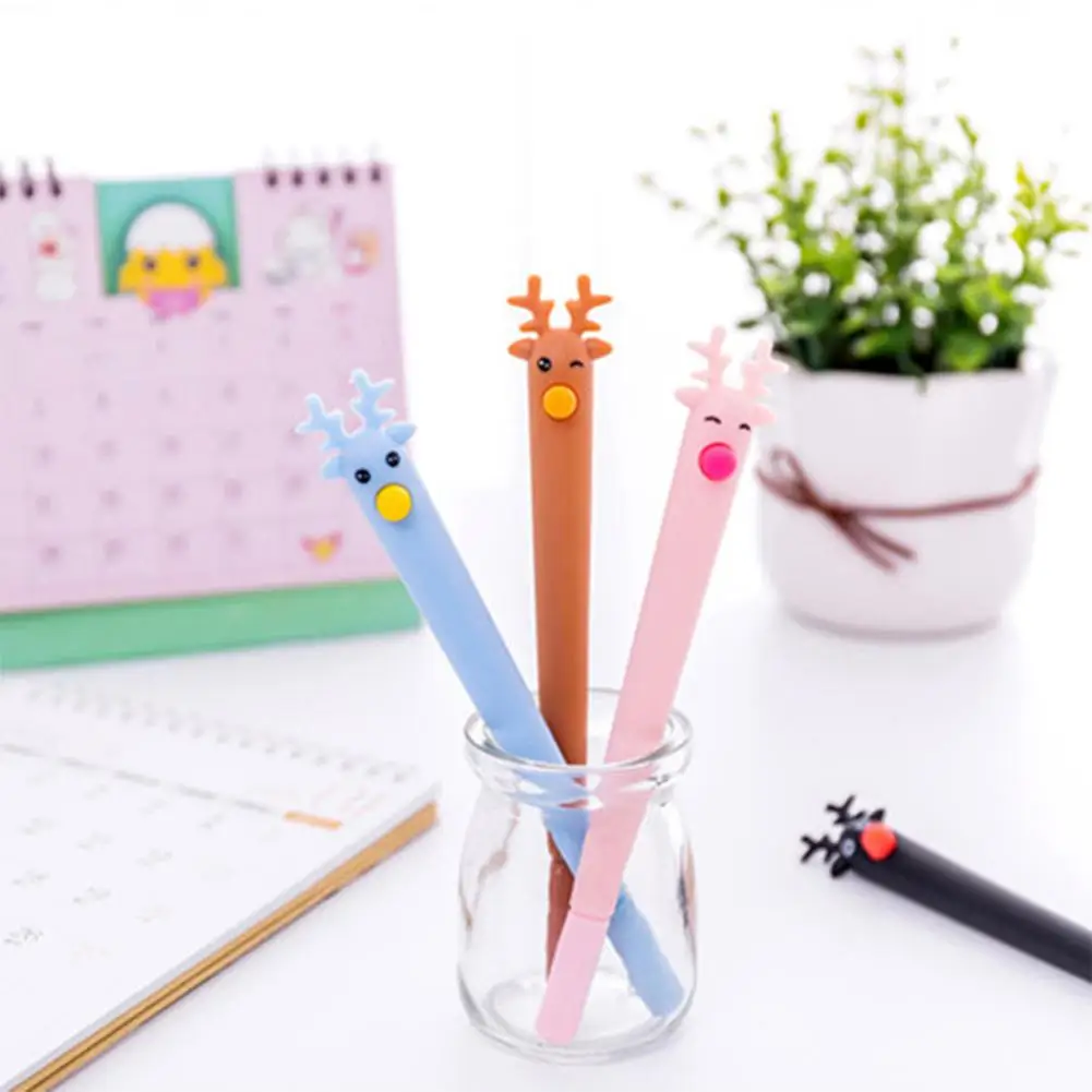 Plastic Blue Pink Black Length 15.5cm Brown Cute Cartoon Deer Christmas Moose Gel Pen Black Gel Pen
Plastic Blue Pink Black Length 15.5cm Brown Cute Cartoon Deer Christmas Moose Gel Pen Black Gel Pen