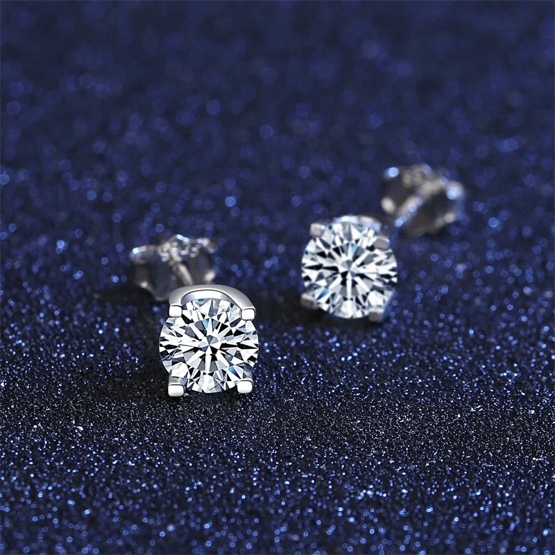 JoyceJelly Classic 925 Sterling Silver Stub Earrings for Women 5mm D Color Mossanite Gemstone Fine Jewelery Wedding Gifts
JoyceJelly Classic 925 Sterling Silver Stub Earrings for Women 5mm D Color Mossanite Gemstone Fine Jewelery Wedding Gifts