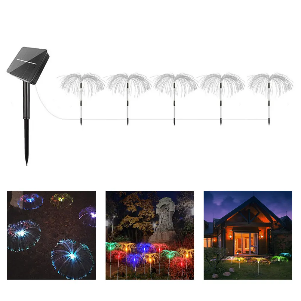 Светодиодная лампа из медузы, садовый фонарь на солнечной батарее, 8 режимов освещения, водонепроницаемое уличное украшение 
Светодиодная лампа из медузы, садовый фонарь на солнечной батарее, 8 режимов освещения, водонепроницаемое уличное украшение