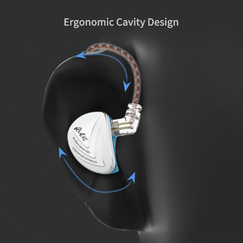 8BA Units Balanced Armature Headset High Sound Quality Monitor Level Noise Reduction Fever Earphones C16 BA10 AS10
8BA Units Balanced Armature Headset High Sound Quality Monitor Level Noise Reduction Fever Earphones C16 BA10 AS10