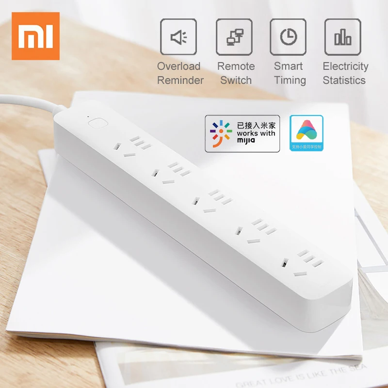 Xiaomi Bluetooth Mesh Smart Power Strip 2 with 5 Plug Socket Works with Mi Home APP Remote Control Smart Timing for Home Office
Xiaomi Bluetooth Mesh Smart Power Strip 2 with 5 Plug Socket Works with Mi Home APP Remote Control Smart Timing for Home Office