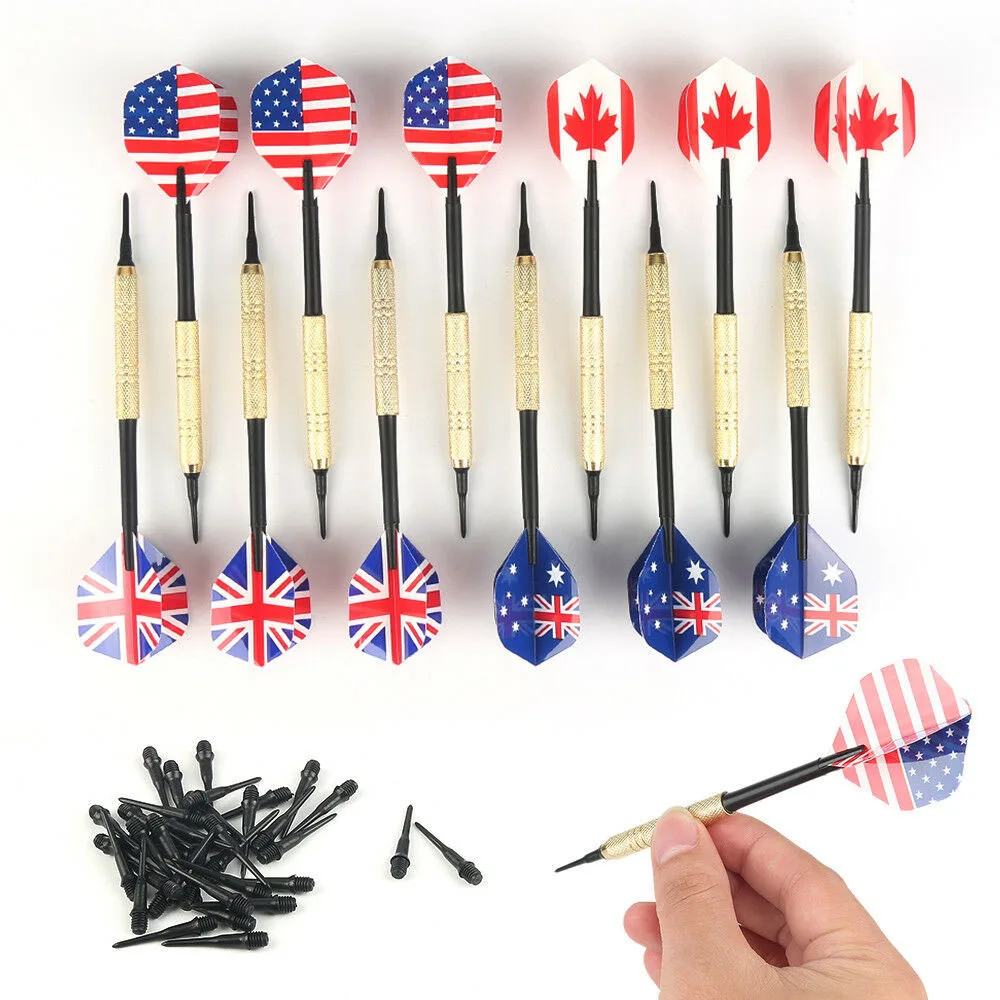 12pcs Soft Tip Darts With 48 Extra Tips Professional For Electronic Dartboard
12pcs Soft Tip Darts With 48 Extra Tips Professional For Electronic Dartboard