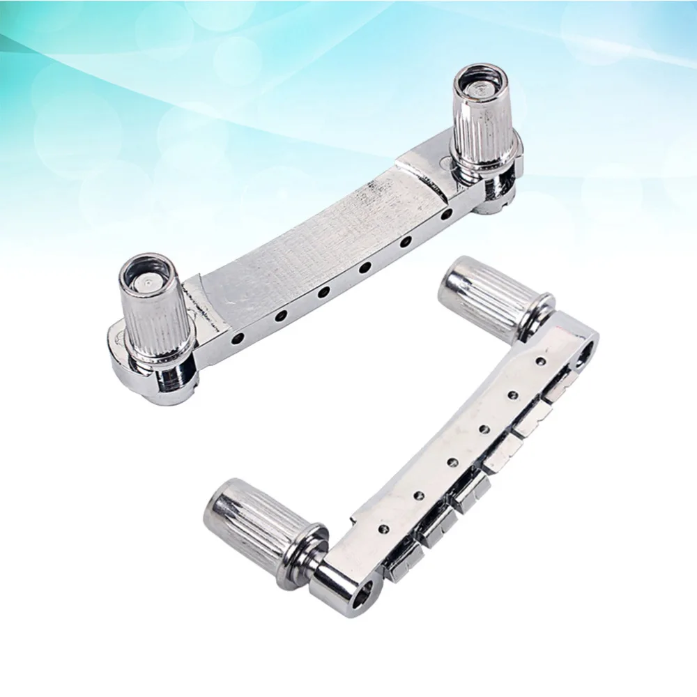 1 Set Guitar Bridge Locking TOM Bridge and Tailpiece Set for LP Electric Guitar GA112A (Silver) 
1 Set Guitar Bridge Locking TOM Bridge and Tailpiece Set for LP Electric Guitar GA112A (Silver)
