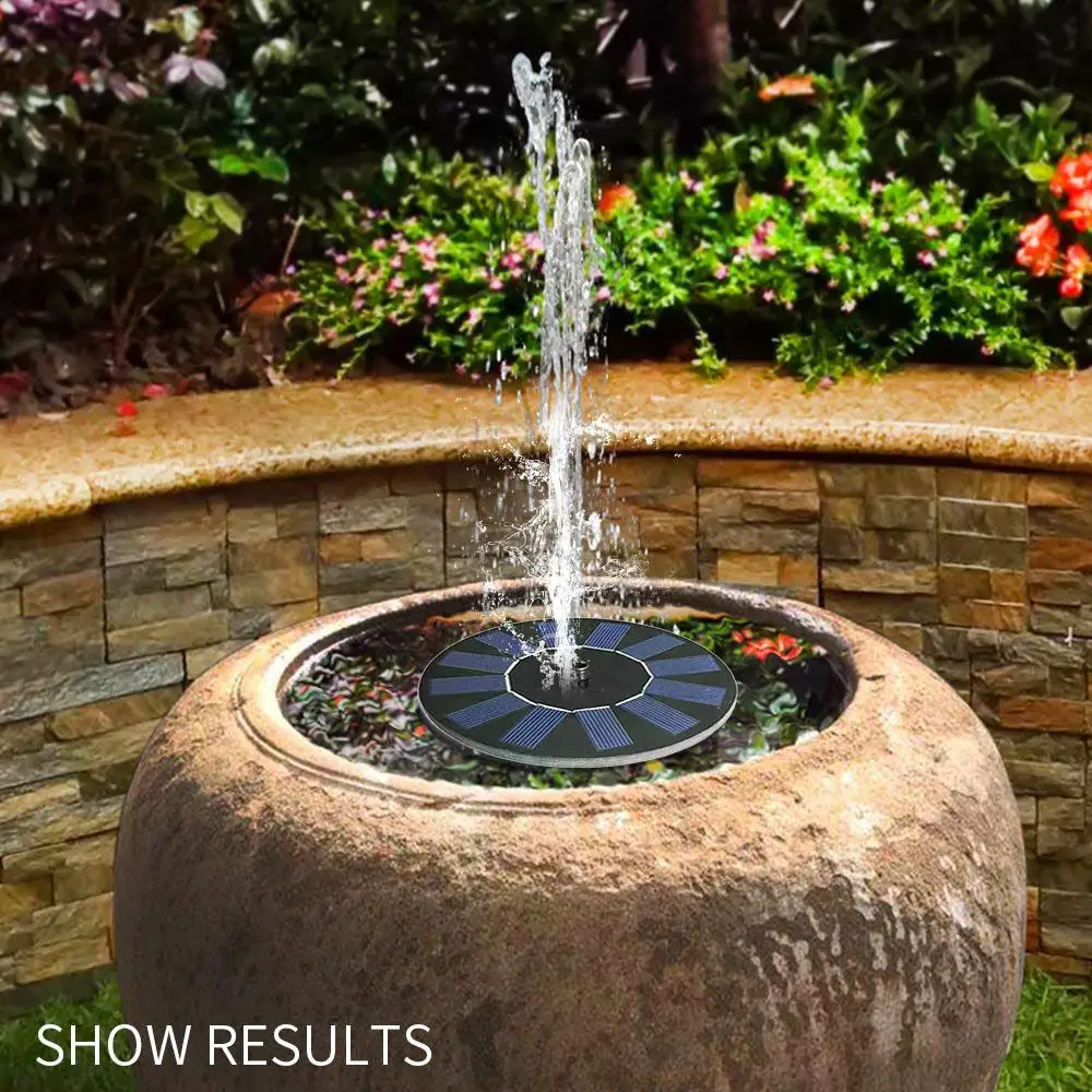 Floating Solar Fountain Garden Water Fountain Pool Pond Decoration Solar Panel Powered Fountain Water Pump Garden Decor 1.2W
Floating Solar Fountain Garden Water Fountain Pool Pond Decoration Solar Panel Powered Fountain Water Pump Garden Decor 1.2W